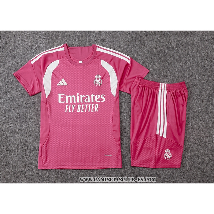 Chandal del Real Madrid 26-27 Manga Corta Rosa - Pantalon Corto